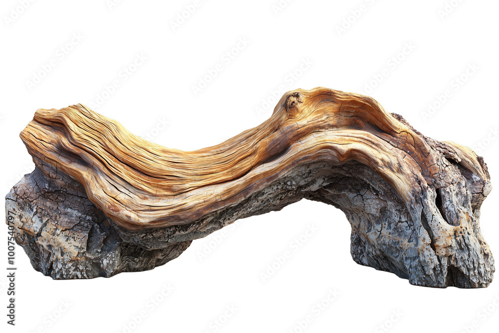 Weathered Tree Trunk with Intricate Wood Grain Weathered Tree Trunk with Intricate Wood Grain