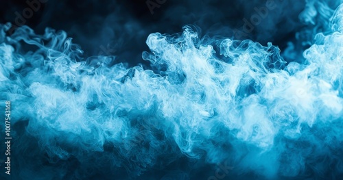 cyan particle liquid smoke background, 