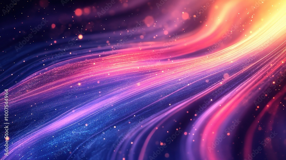 Vibrant Abstract Flow of Colors and Light Vibrant Abstract Flow of Colors and Light