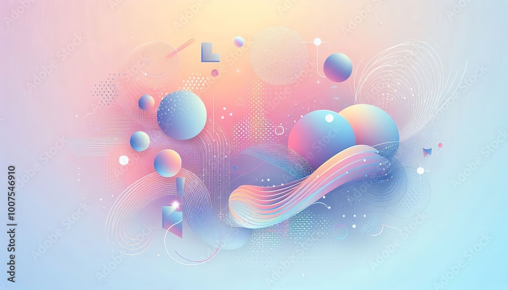 abstract background with bubbles