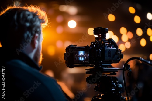 Person Capturing Event with Professional Camera