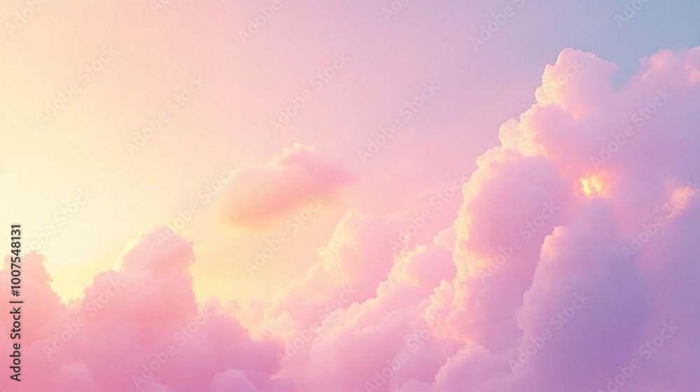 Soft Pastel Clouds at Sunrise