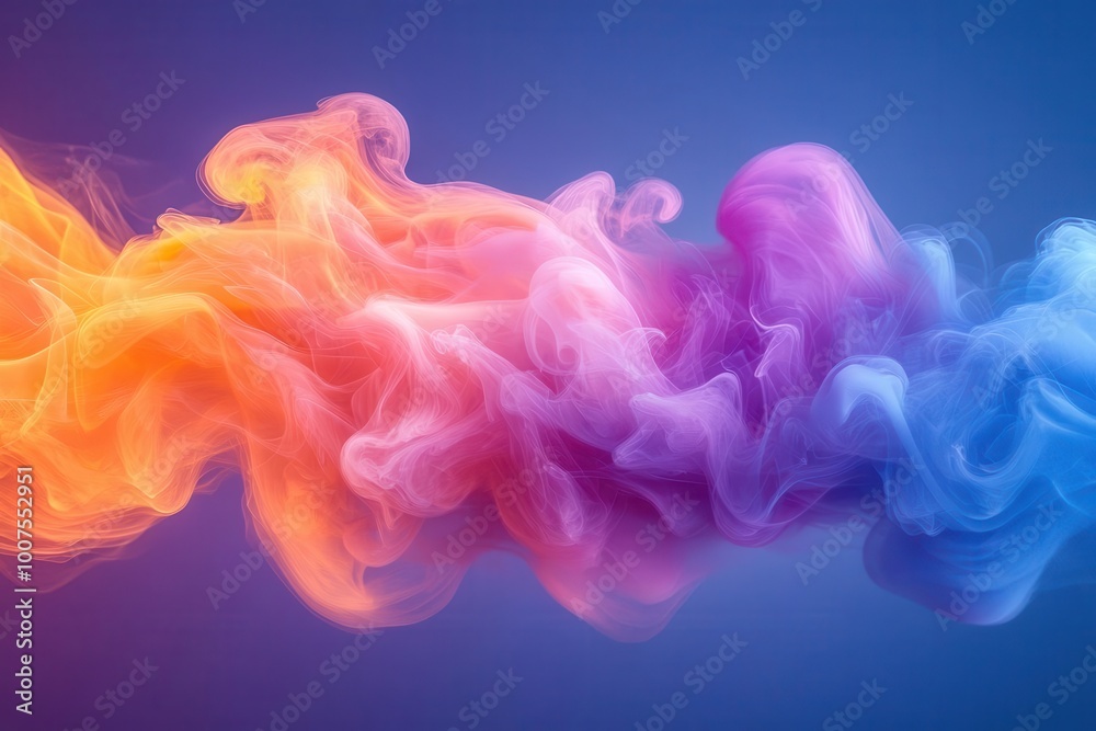 colorful smoke clouds swirl in a captivating explosion of orange purple and blue reminiscent of vibrant video glitches the highquality photography captures the dynamic movement colorful smoke clouds swirl in a captivating explosion of orange purple and blue reminiscent of vibrant video glitches the highquality photography captures the dynamic movement