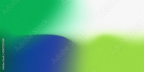 Bright White, Lime Green, Emerald Green, Deep Ocean Blue Grainy Gradient Mesh Background with Vintage Rough Grain, Glitter Texture Soft Noise Effect Retro Metallic Shine for Digital Art