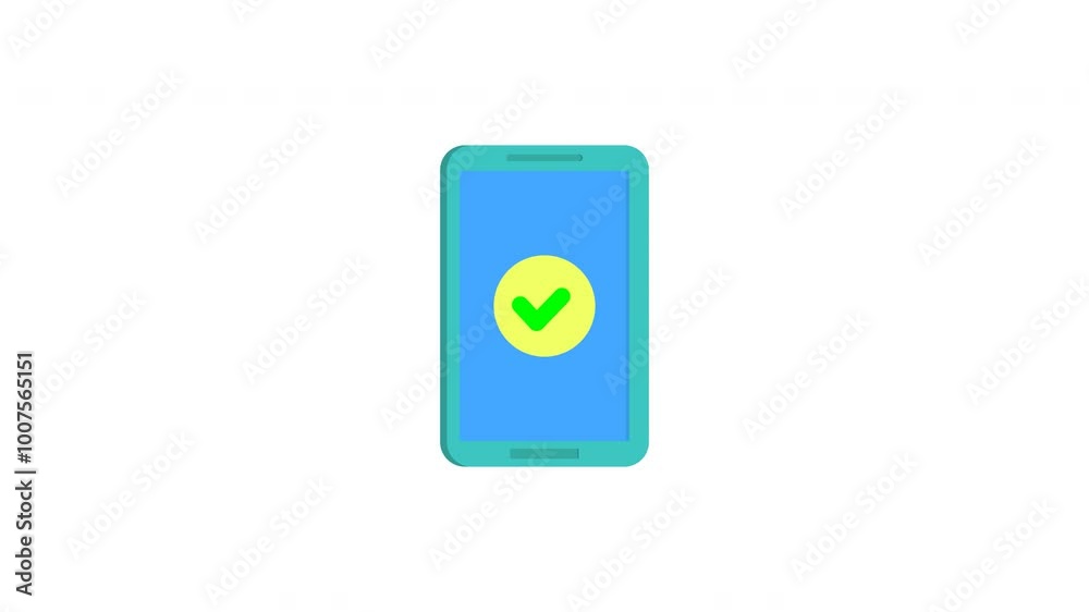 animation of coin and banknotes entering the phone and green check mark. 4k alpha channel animation of coin and banknotes entering the phone and green check mark. 4k alpha channel