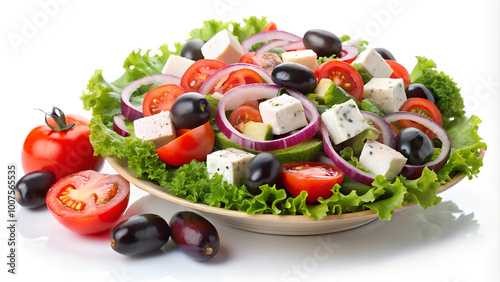 greek salad with feta cheese