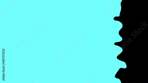 Liquid Transition Motion Graphics are black