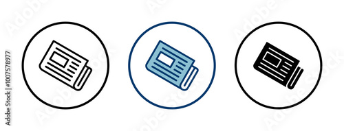 Newspaper icon vector isolated on white background. news paper icon vector