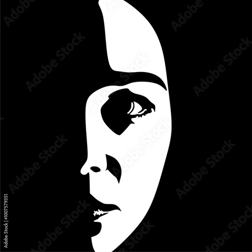 Elegant Women Silhouette Vector Illustration. vector illustration of a women silhouette in minimalist design. This versatile graphic is ideal for use in fashion, beauty, fitness,and lifestyle project.