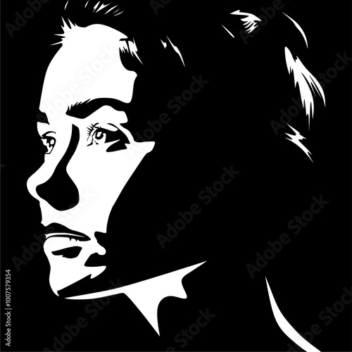 Elegant Women Silhouette Vector Illustration. vector illustration of a women silhouette in minimalist design. This versatile graphic is ideal for use in fashion, beauty, fitness,and lifestyle project.