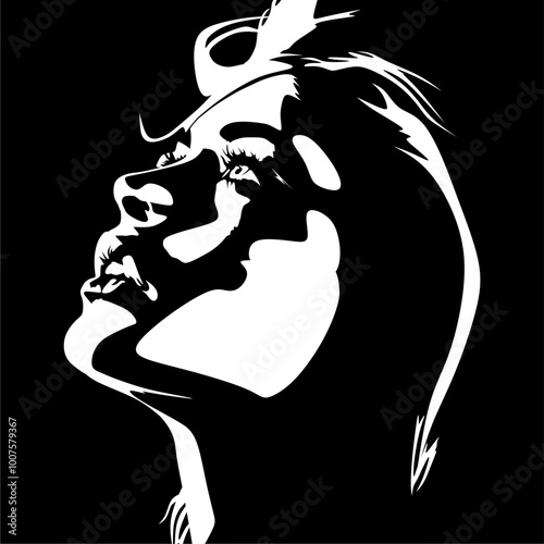 Elegant Women Silhouette Vector Illustration. vector illustration of a women silhouette in minimalist design. This versatile graphic is ideal for use in fashion, beauty, fitness,and lifestyle project.