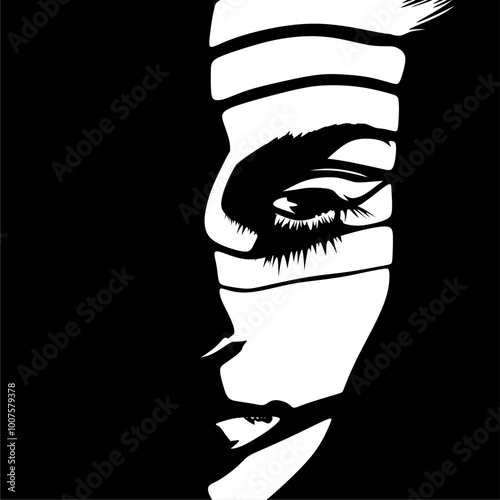 Elegant Women Silhouette Vector Illustration. vector illustration of a women silhouette in minimalist design. This versatile graphic is ideal for use in fashion, beauty, fitness,and lifestyle project.
