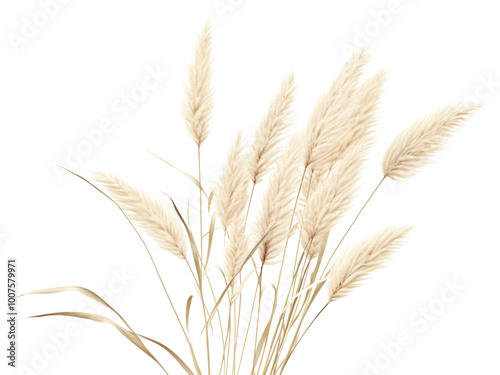 PNG Botanical illustration pampas plant grass agriculture.