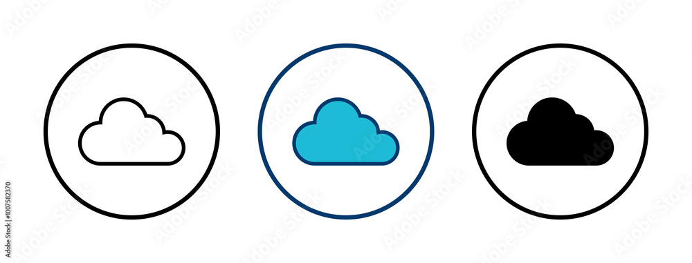 Cloud icon vector isolated on white background. cloud computing icon Cloud icon vector isolated on white background. cloud computing icon