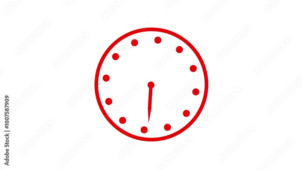 Clock icon ,arrow rotted fast spanning 12 hours. Animated clock. blue watch. Concept of time, deadline. Looped video Clock icon ,arrow rotted fast spanning 12 hours. Animated clock. blue watch. Concept of time, deadline. Looped video