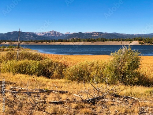 Early Fall at Hebgen Lake in Montana. photo