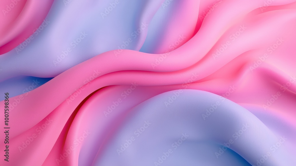 Obraz premium Abstract Pink and Blue Fabric Drape Texture Background