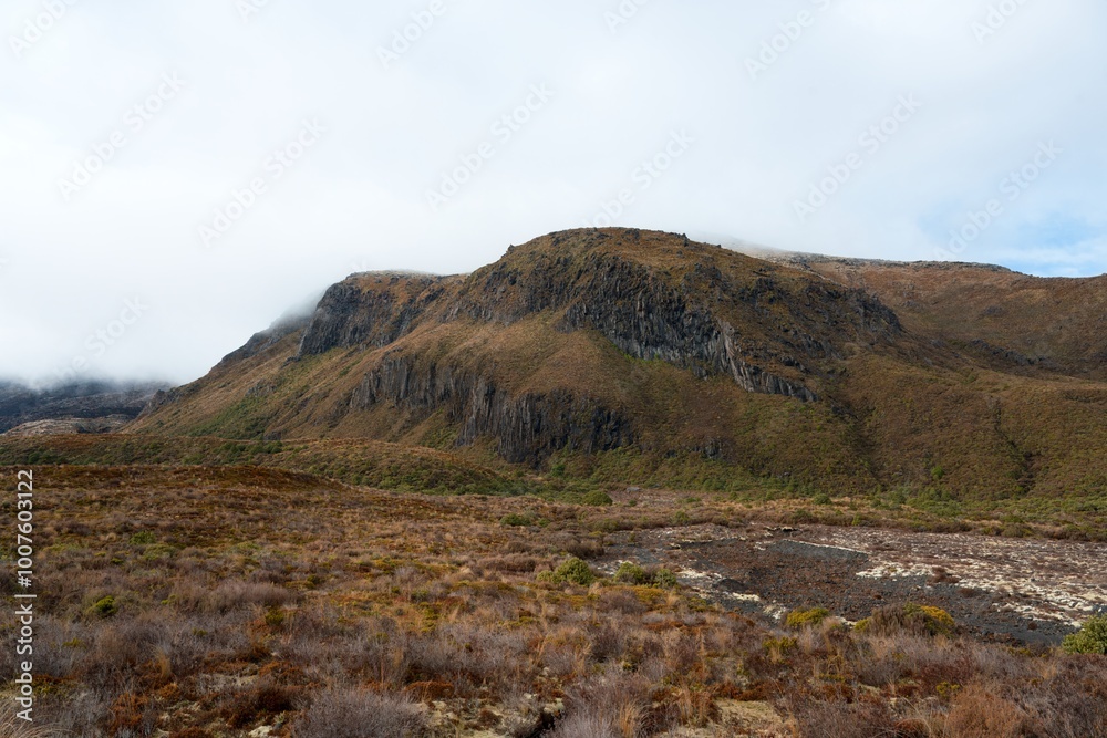 autumn Mountain Landscape in the Tongariro National park autumn Mountain Landscape in the Tongariro National park