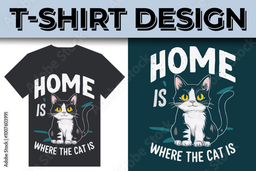 cat lover best quotes typography  illustration t-shirt design