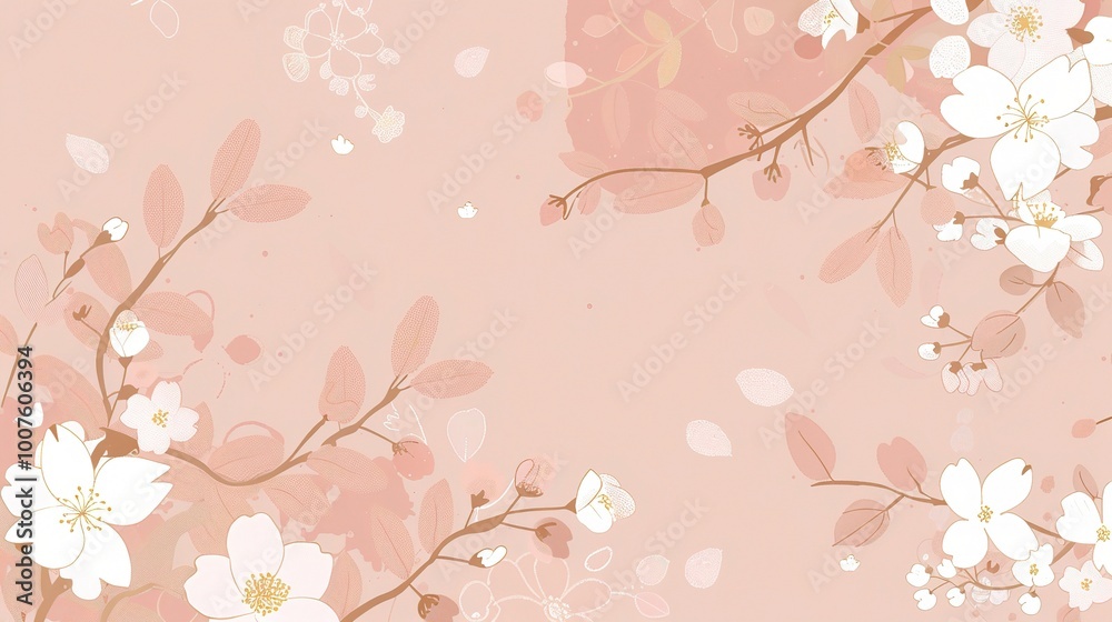Warm Spring Blossoms Pink Background - a beautiful and enchanting sight. A delicate blend of pink blossoms against a warm spring backdrop, evoking a sense of renewal and hope Warm Spring Blossoms Pink Background - a beautiful and enchanting sight. A delicate blend of pink blossoms against a warm spring backdrop, evoking a sense of renewal and hope