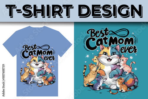 cat lover best quotes typography  illustration t-shirt design