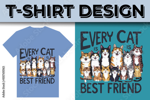 cat lover best quotes typography  illustration t-shirt design