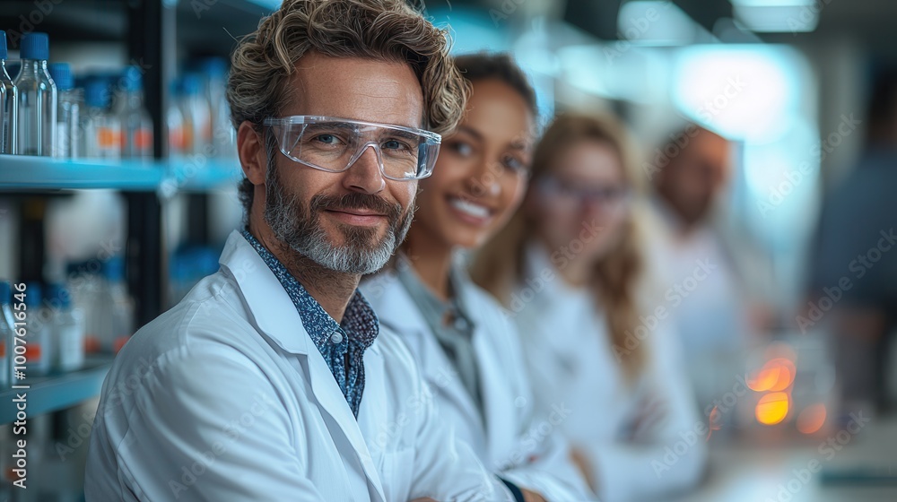 Scientists Working Together in Modern Laboratory Scientists Working Together in Modern Laboratory
