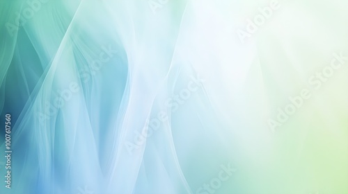 Serene abstract background featuring soft gradients of blue and green, creating a calming effect with ample copy space