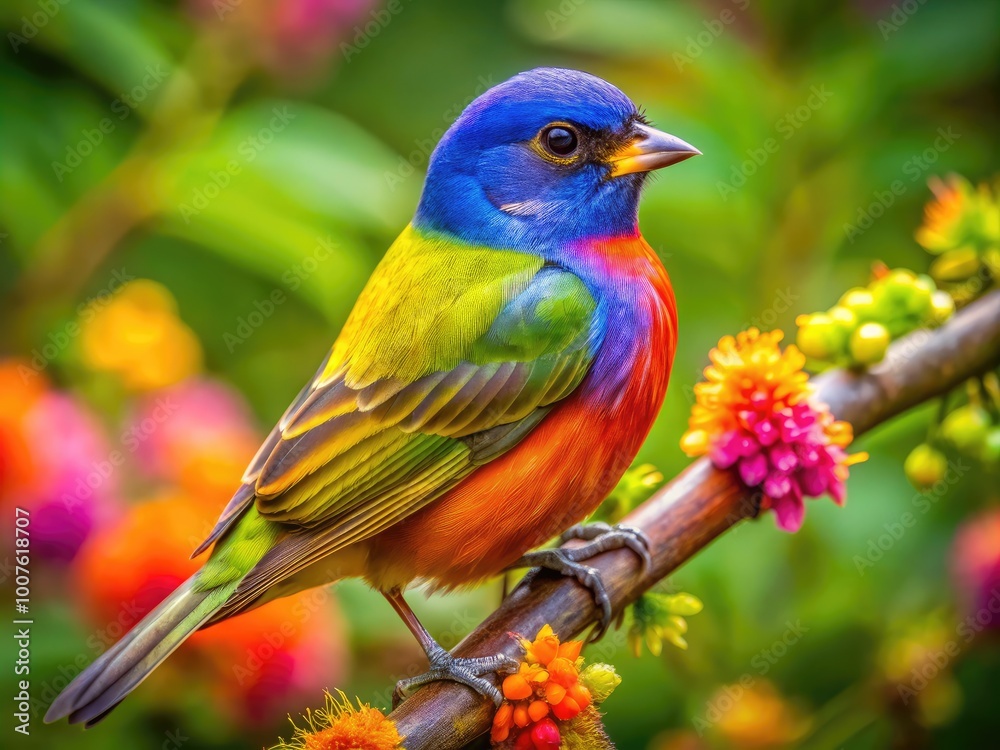 Fototapeta premium Colorful Birds of the Northeast United States in Their Natural Habitats Captured in Stunning Detail