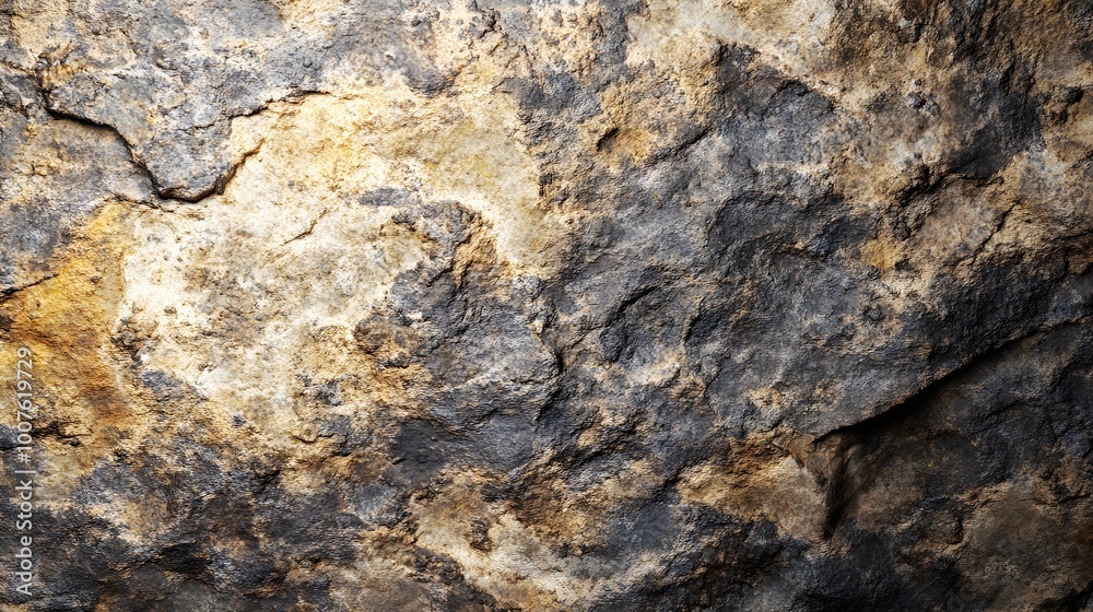 A close-up of a rough stone surface showcasing intricate textures and natural imperfections, perfect for background use A close-up of a rough stone surface showcasing intricate textures and natural imperfections, perfect for background use