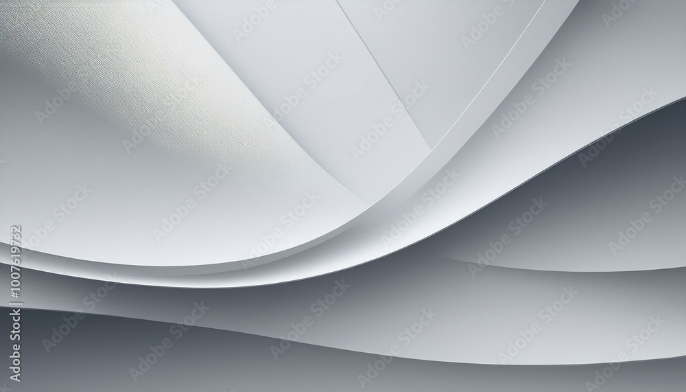 Abstract white paper curves Abstract white paper curves