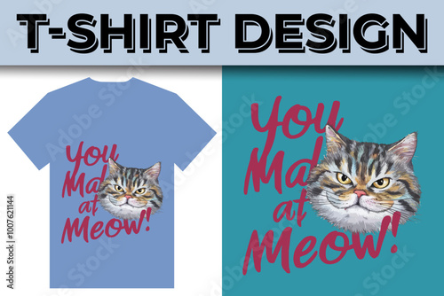 cat lover best quotes typography  illustration t-shirt design