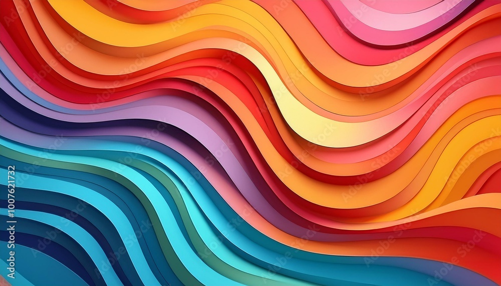 Abstract colorful wavy lines Abstract colorful wavy lines