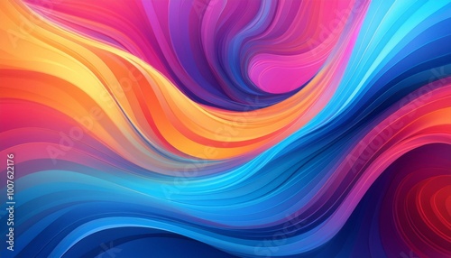 Abstract colorful waves