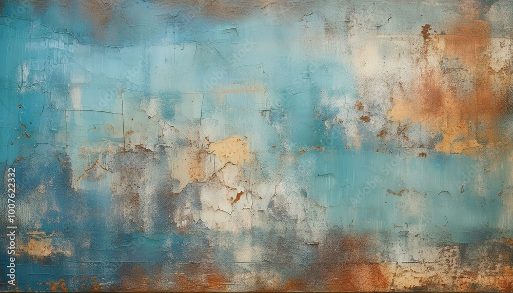 Abstract art with blue, brown, and white Abstract art with blue, brown, and white