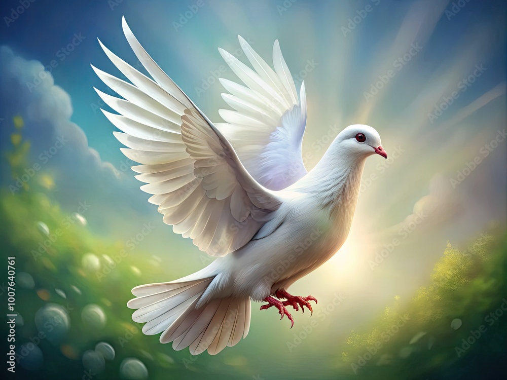 Elegant Dove Illustration Symbolizing Peace, Freedom, and Serenity for Various Creative Projects Elegant Dove Illustration Symbolizing Peace, Freedom, and Serenity for Various Creative Projects