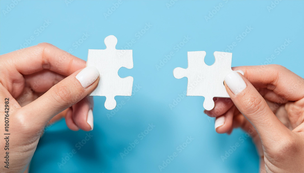 People holds in hand a jigsaw puzzle. Business solutions, success and strategy.
People holds in hand a jigsaw puzzle. Business solutions, success and strategy.
