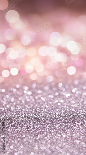 Pink glittery abstract background with soft bokeh lights