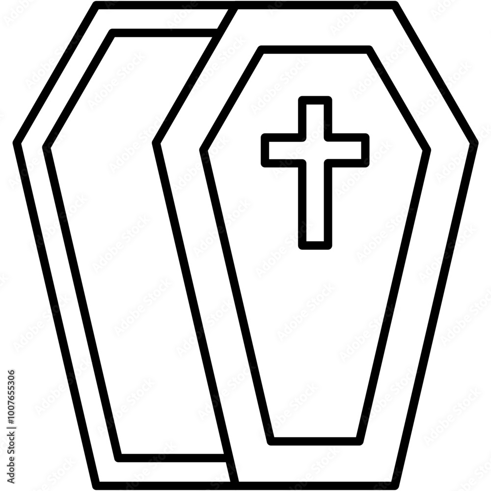 Fototapeta premium Coffin Icon