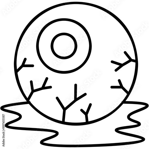 Bloody Eyeball Icon