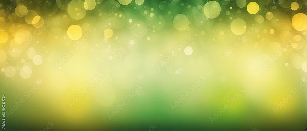 Abstract Green and Yellow Bokeh Background Abstract Green and Yellow Bokeh Background