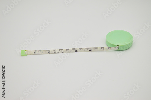 measuring tape on white background