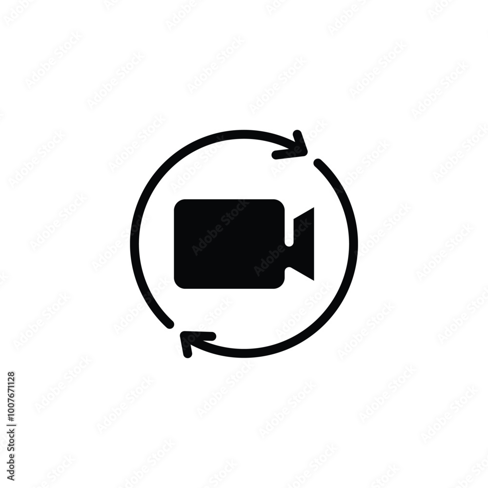 camera rotation solid icon vector design good for web or mobile app camera rotation solid icon vector design good for web or mobile app