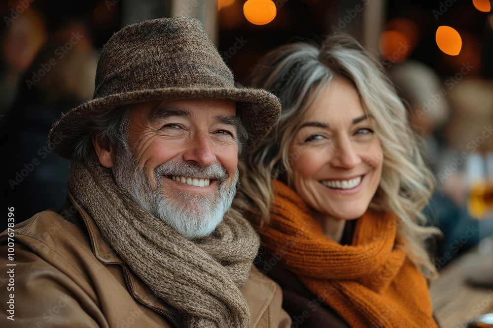 joyous portrait of a happy senior couple laughing and enjoying their time at a family gathering outdoors radiating warmth and connection amidst a natural setting joyous portrait of a happy senior couple laughing and enjoying their time at a family gathering outdoors radiating warmth and connection amidst a natural setting