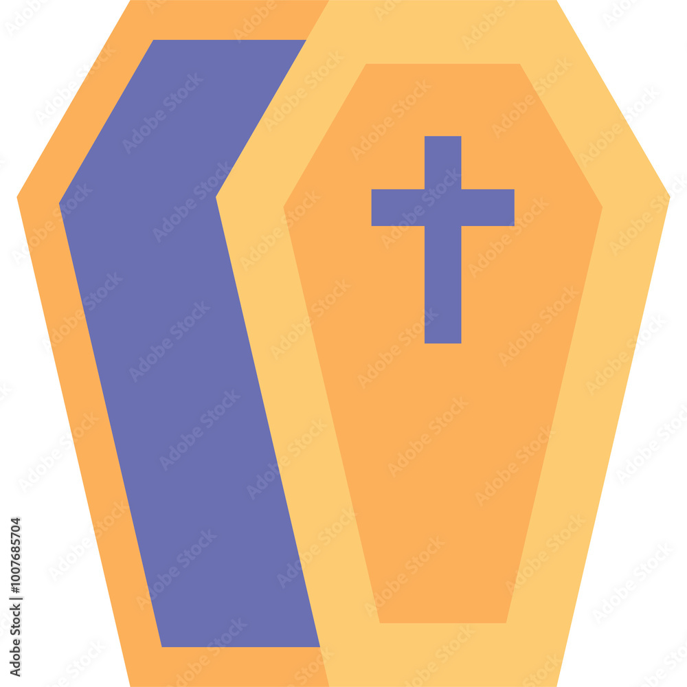 Obraz premium Coffin Illustration