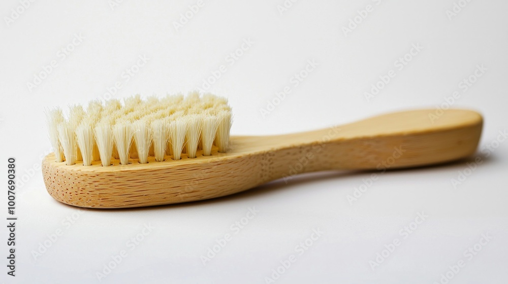 Scrub brush on white background.