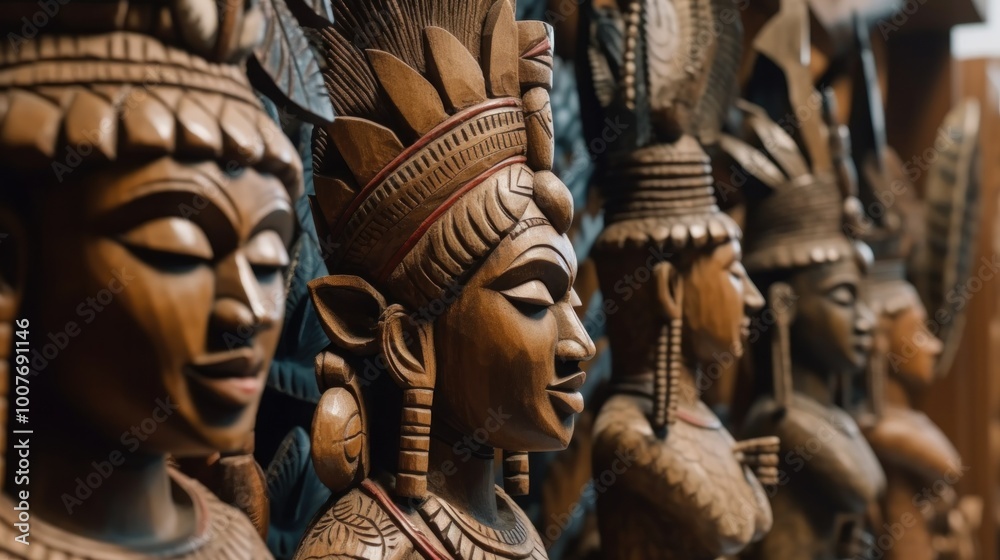 Wooden Statues of African Culture Wooden Statues of African Culture