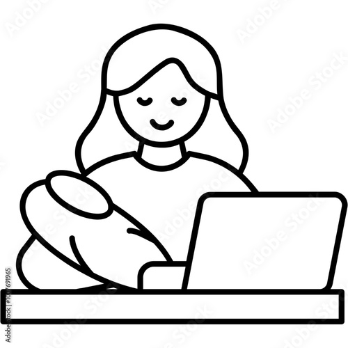 Working Mom Icon