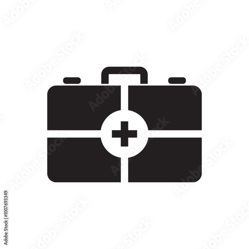 first aid kit icon vector illustration