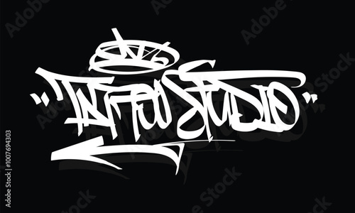 TATTOO STUDIO graffiti tag style design